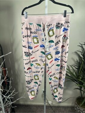 N256. Friends TV Series plush fleece Pyjama pants size m